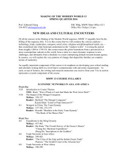 new ideas and cultural encounters