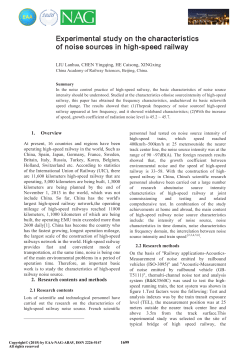 Experimental study on the characteristics of noise sources in high