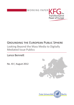 Grounding the European Public Sphere - Userpage