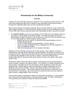 Scholarships for the Military Community