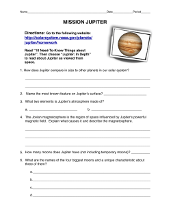 Mission Jupiter 2016