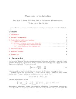 Chain rules via multiplication - BR`s home page - BYU