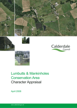 Lumbutts and Mankinholes conservation area character appraisal