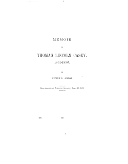 thomas lincoln casey. - National Academy of Sciences