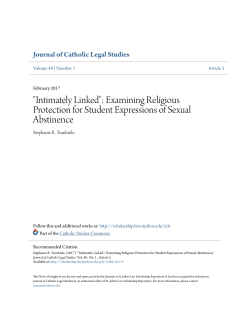 "Intimately Linked": Examining Religious Protection for Student