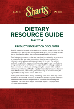 dietary resource guide