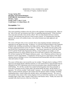 SEMESTER AT SEA COURSE SYLLABUS