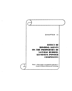 EFFECT OF BONDING AGENTS ON THE PROPERTIES OF