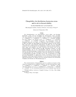Clinoptilolite: the distribution of potassium atoms and its role in