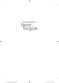 Do Yourself A Favor forgive