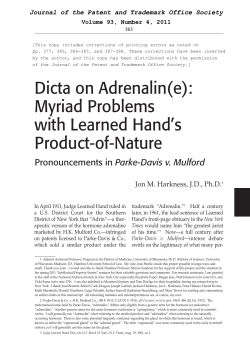 Dicta on Adrenalin(e): Myriad Problems with Learned Hand`s