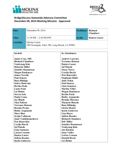 Statewide Bridge2Access Advisory Committee