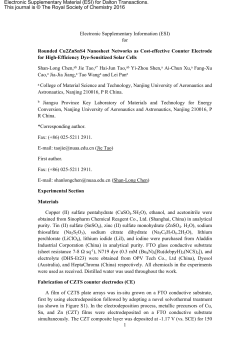 1 Electronic Supplementary Information (ESI)