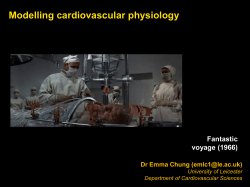 Modelling cardiovascular physiology