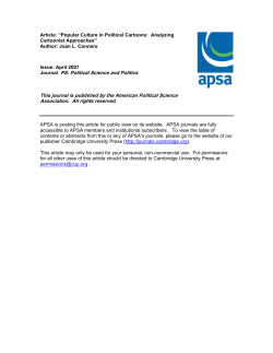 Popular Culture in Political Cartoons: Analyzing