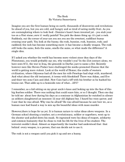 The Rock By Victoria Sosnovtseva Imagine you are the first human