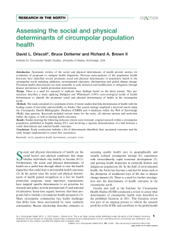 Assessing the social and physical determinants of circumpolar