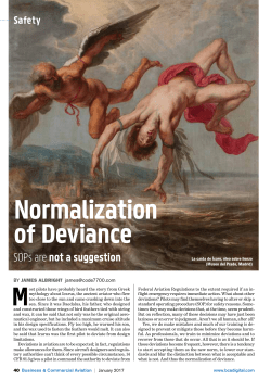 Normalization of Deviance