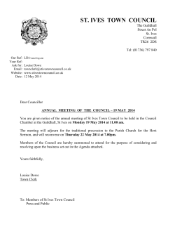 Agenda - St Ives Town Council