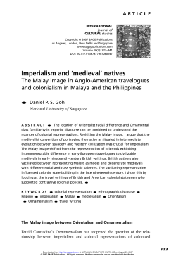 Imperialism and `medieval` natives