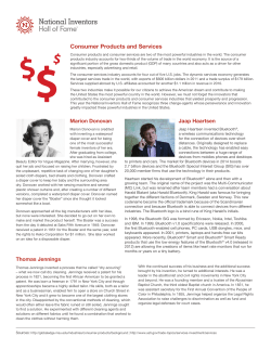 Consumer Products and Services