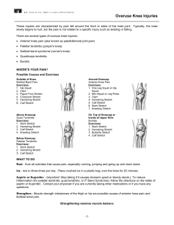 Overuse Knee Injuries