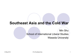 Southeast Asia and the Cold War