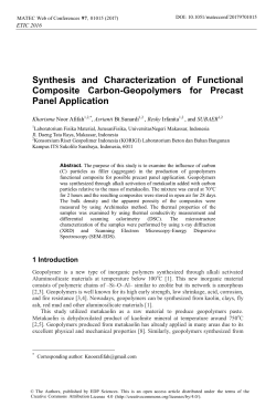 Synthesis and Characterization of Functional Composite Carbon