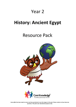 Year 2 History: Ancient Egypt Resource Pack