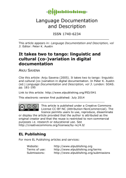 It takes two to tango: linguistic and cultural (co-)