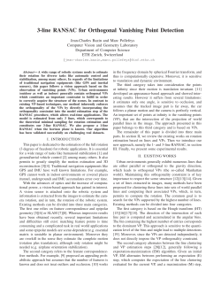 3-line RANSAC for Orthogonal Vanishing Point Detection