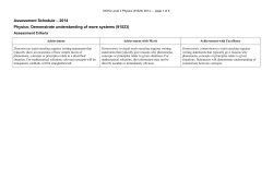 NCEA Level 3 Physics (91523) 2014
