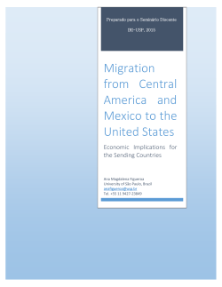 Migration from Central America and Mexico to the United - IRI-USP