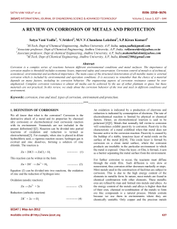 a review on corrosion of metals and protection
