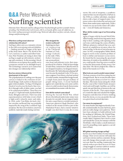 Surfing scientist