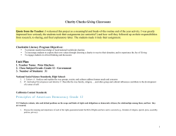 Principles of American Democracy Grade 12