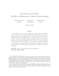 Can Words Get in the Way? The Effect of Deliberation in Collective