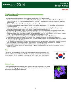 South Korea - Burnet Middle School