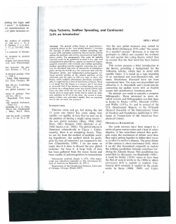 Plate Tectonics, Seafloor Spreading, and Continental