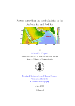 Factors controlling the total alkalinity in the Arabian Sea and Red Sea