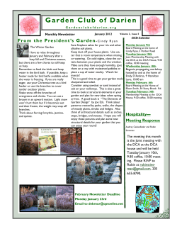 January - Garden Club of Darien