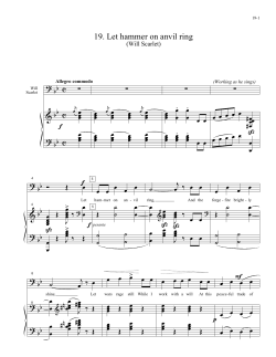 19. Let hammer on anvil ring