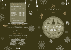 Andertons Christmas Leaflet 2016