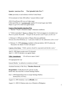 Spanish- American War