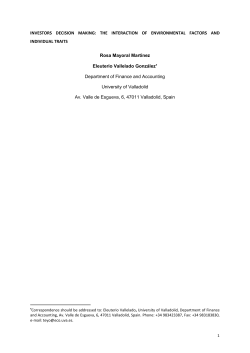 INVESTORS DECISION MAKING