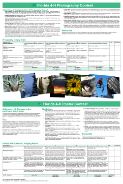 Florida 4-H Photography Contest Florida 4