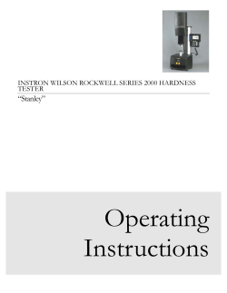 Rockwell Hardness Tester