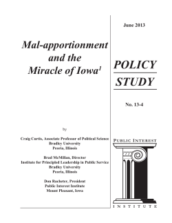 policy study - Public Interest Institute