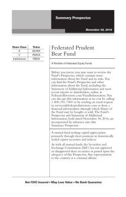 Prudent Bear Fund (A, C, and IS Shares)