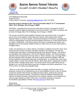 AANF Press Release on upcoming convention